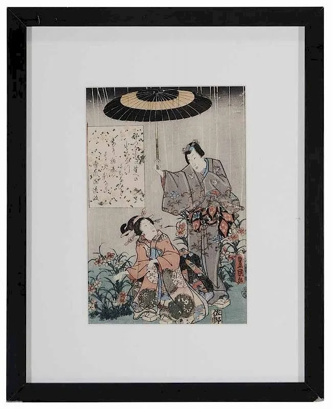 Utagawa Kunisada I, Untitled, 1852-1854, ink and color on woodblock prints