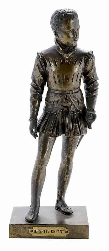 François Joseph Bosio, Henri IV Enfant, patinated bronze