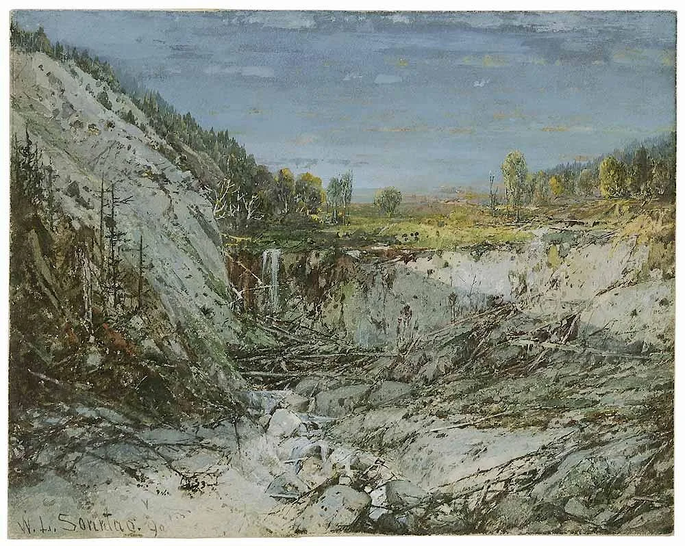 Sr. by William Louis Sonntag, watercolor on paper, sold Mar 2017