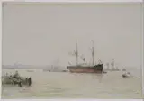Mauritz de Haas, Shipping in a Harbor