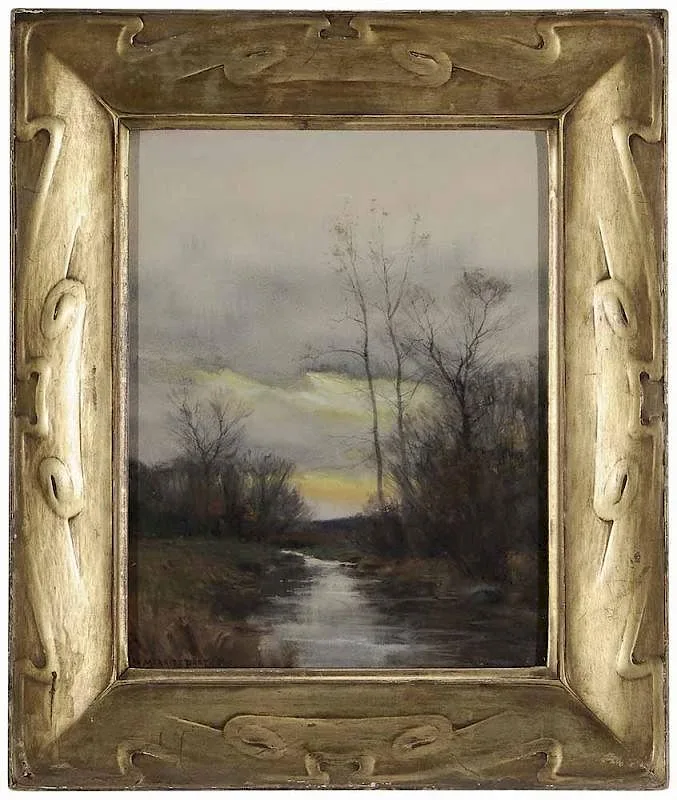 William Merritt Post, After Autumnal Rain, 1908, watercolor on paper