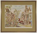 Aage Storstein, Family in a Boat