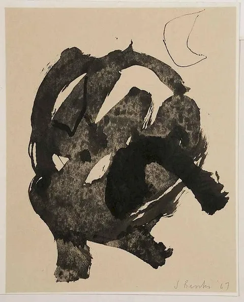 James Brooks, Untitled, 1967, India ink on cream paper