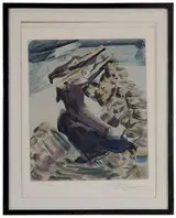 David Alfaro Siqueiros, [El vuelo], from the Mexican Suite