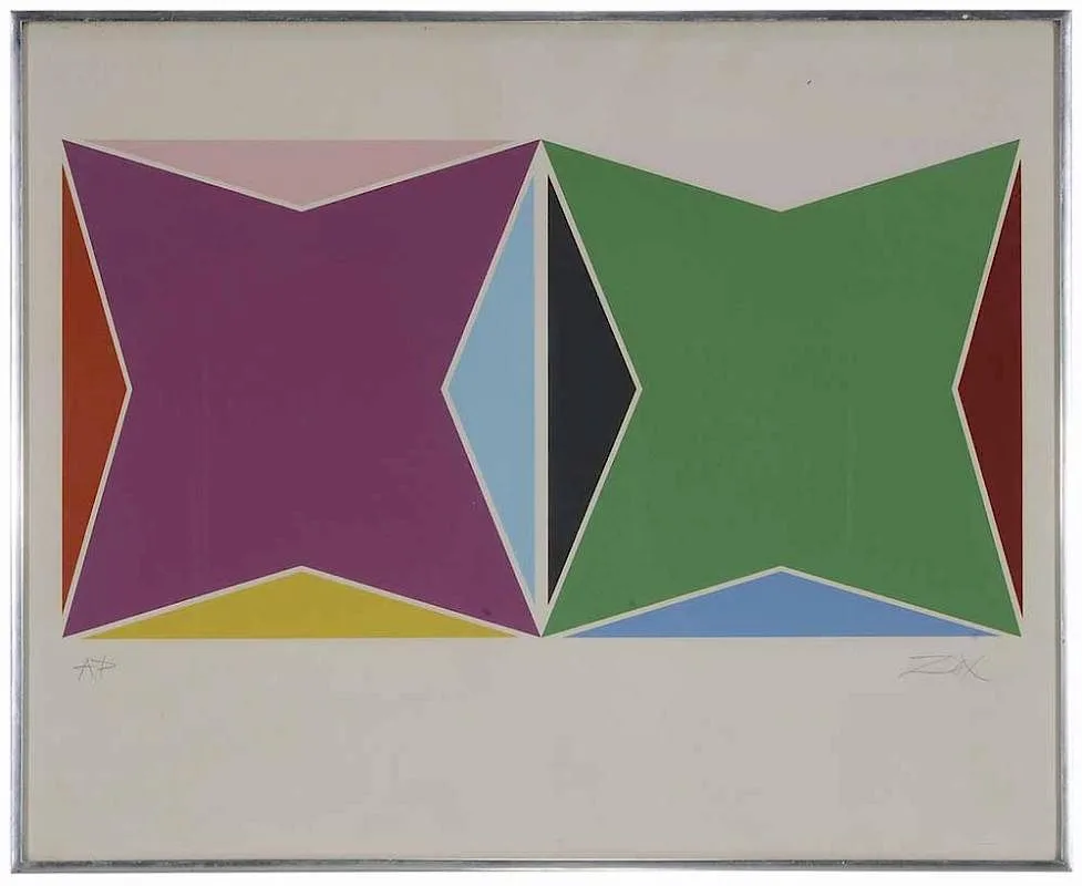 Untitled by Larry Zox, circa 1970, serigraph on paper, offered Mar 2017