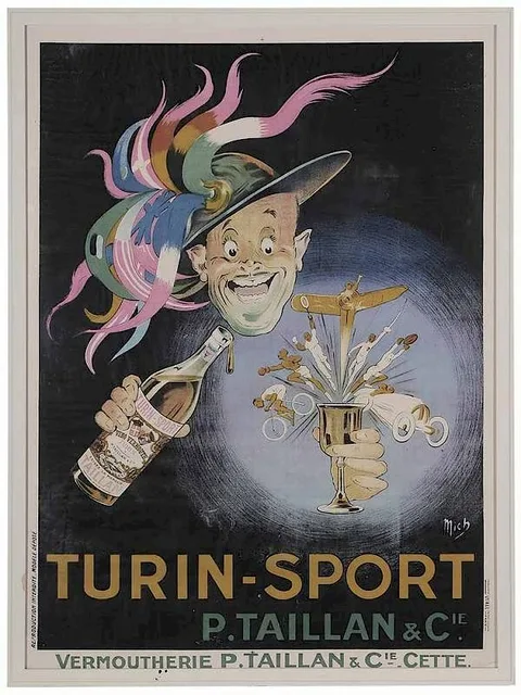 Michel Liebeaux, Turin-Sport, P. Taillan & Cie, circa 1920s, color lithograph on paper
