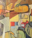 Frank Phelan, Cityscape, Oil on canvas