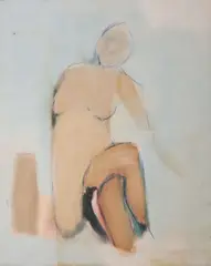 Frank Phelan, Nude Study, Oil on canvas