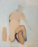 Frank Phelan, Nude Study, Oil on canvas