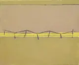 Fence by Frank Phelan, Oil on canvas, sold Aug 2026