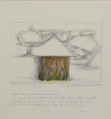 Ciarán Lennon, The River Camac At Emmet Road, Inchicore, Dublin, Pencil & watercolour