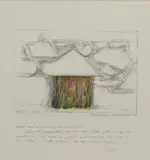 Ciarán Lennon, The River Camac At Emmet Road, Inchicore, Dublin, Pencil & watercolour