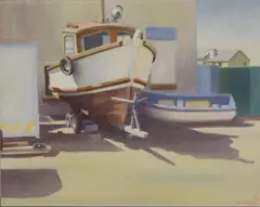 William Carron, The Boats At Cleggan Harbour