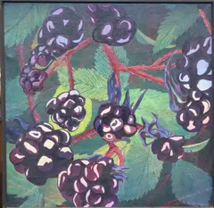 Tim Goulding, Blackberry Painting, Oil on canvas