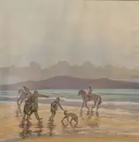 Helen Kerr, Winter Walk, Batik stitch