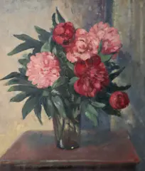 James Sinton Sleator, Peonies, c.1919, Oil on canvas