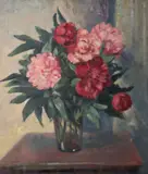 James Sinton Sleator, Peonies, c.1919, Oil on canvas