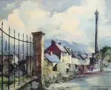 Kenneth Webb, Queen Elizabeth Ciun Ann Walker Monument, Derry, Oil on canvas