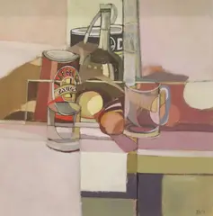 Richard Croft, Still Life With Paul's Barrel I, Oil on canvas