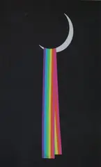 Patrick Hughes, Over The Moon, Screenprint