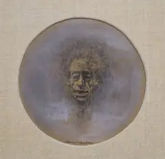 Donal O'Sullivan, Portrait Of Giacometta, Pastel & ink