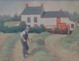 Norman Smyth, Island Magee Hayfield, Oil on canvas