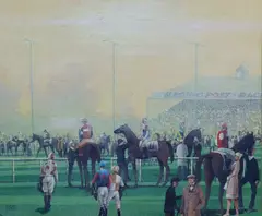 Cupar Pilson, Parading, Acrylic on canvas board