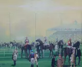 Cupar Pilson, Parading, Acrylic on canvas board