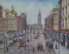 John Whyte, High Street, 1906, Oil on canvas