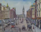 John Whyte, High Street, 1906, Oil on canvas