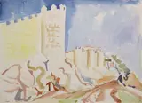 Father Jack Hanlon, Spanish Journey, Watercolour