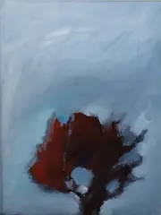 Michael Kane, The Red Tree, Gouache