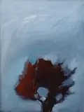 Michael Kane, The Red Tree, Gouache