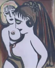 Markey Robinson, Female Nudes, Gouache