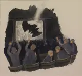 James MacIntyre, The Cinema Disaster, Watercolour