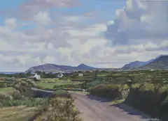 Pat Phelan, Road To Ballyferriter, Dingle, Oil on canvass