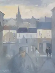 Leo Toye, City Streets, Oil on canvas