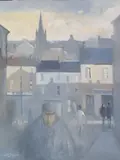 Leo Toye, City Streets, Oil on canvas