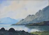 Douglas Alexander, On Lough Anure, Watercolour