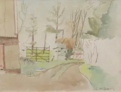 Seán McSweeney, Laneway, Watercolour