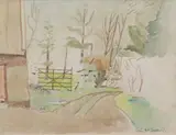 Seán McSweeney, Laneway, Watercolour