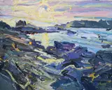 Brian MacMahon, Seascape, Oil on canvas