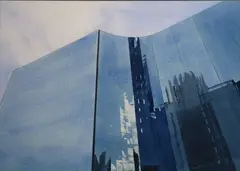 Nancy Larchet, Glass Giant, Watercolour