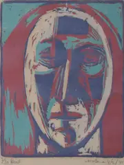 Michael Kane, Head, Lithograph