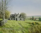 Eugene Conway, Ruined Cottage, Wicklow, Oil on canvas