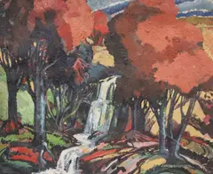 John Frederick Hunter, Eagle Rock, Oil on canvas