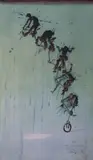 Kelvin Mann, Five Ways To Fall Off A Cycle, Etching