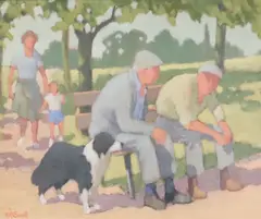 Norman Smyth, In The Park, Oil on board