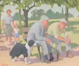 Norman Smyth, In The Park, Oil on board