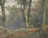 William Gibbes Mackenzie, The Pond Belvoir Park, Oil on canvas
